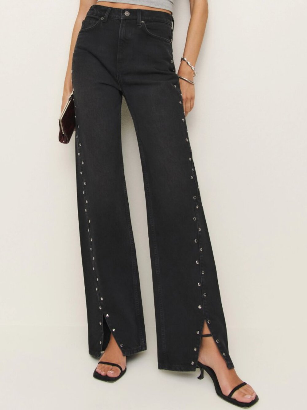 Reformation Cary High Rise Slouchy Straight Leg Jeans | Size 24
